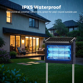 OnBeam Solar Bug Zapper Outdoor IPX5 waterproof housing withstands rain