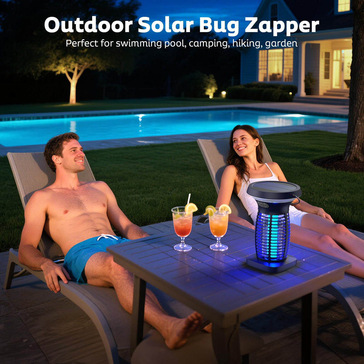 OnBeam bug zapper outdoor removable insect tray for easy cleaning
