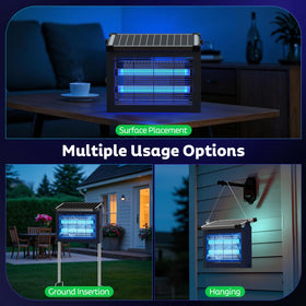 OnBeam Solar Bug Zapper Outdoor USB charging supports flexible power