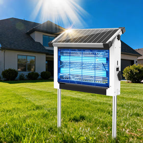 OnBeam Solar Bug Zapper Outdoor—attracts insects for backyard pest relief.