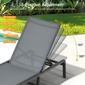 ONBRILL outdoor lounge chair ideal for patio, poolside, and beach use