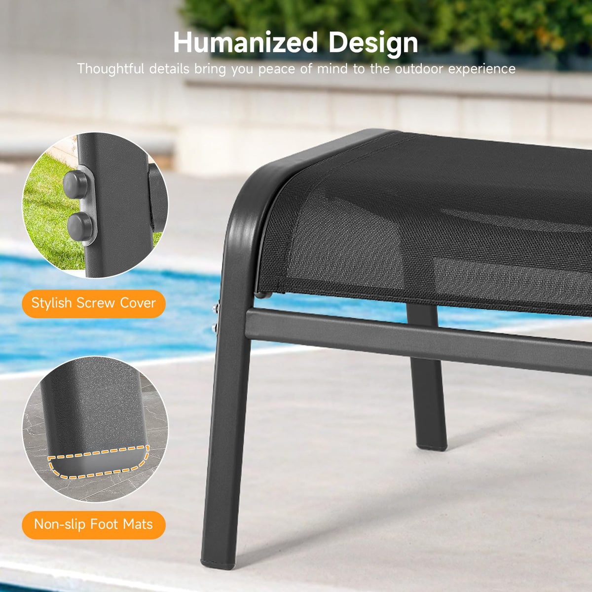 Stackable design allows compact storage after use.