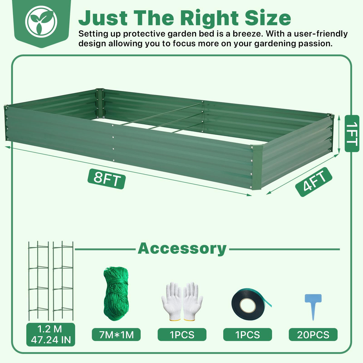 Oncemore raised bed close-up highlighting galvanized steel frame and durability.