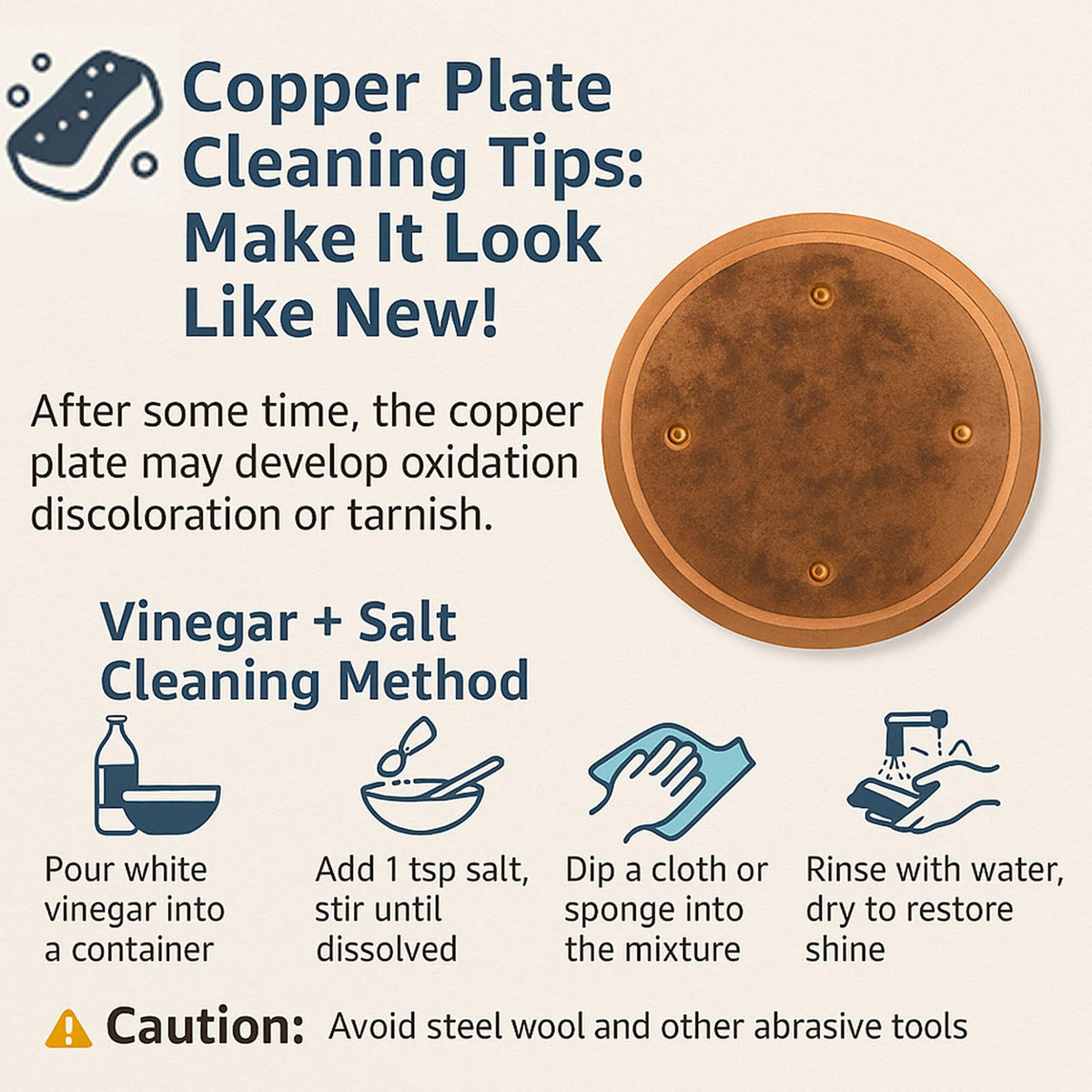 Oncpcare copper bird bath disk gift idea for bird lovers