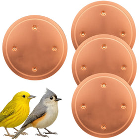 Oncpcare copper bird bath disk top view, durable for outdoor use