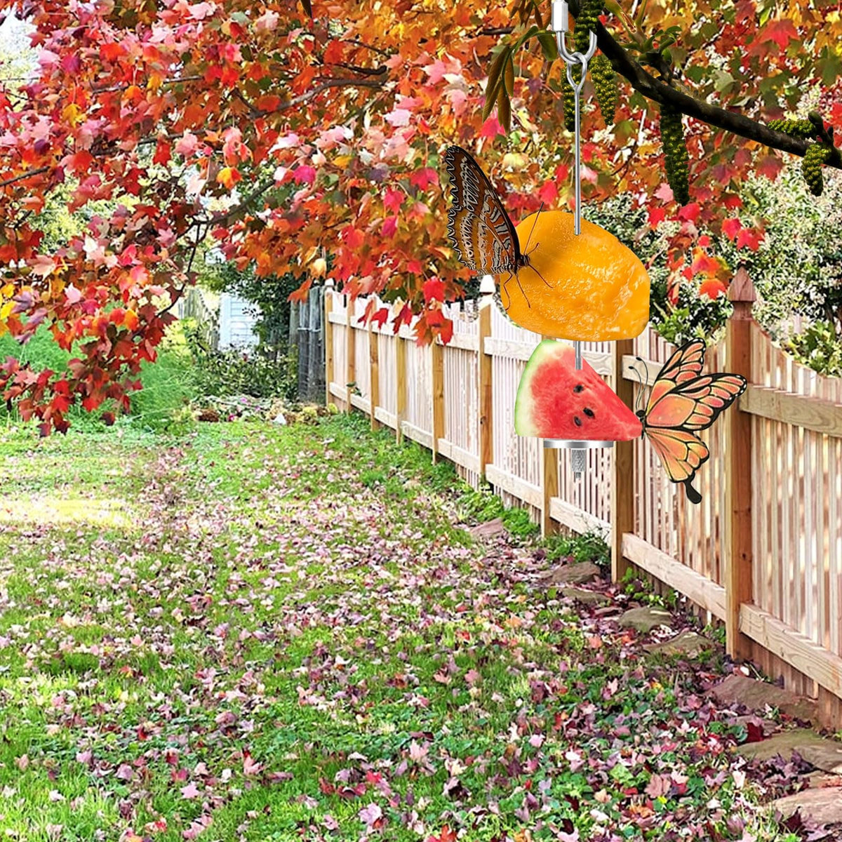 Oncpcare garden decor butterfly feeder adds whimsy to yard