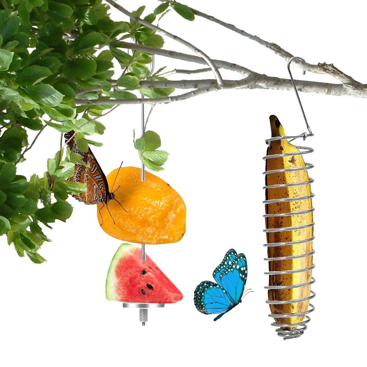Oncpcare outdoor banana feeder stand for hanging ripe fruit