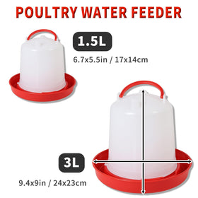 Oncpcare 2-pack waterer suitable for chicks, ducks, and turkeys