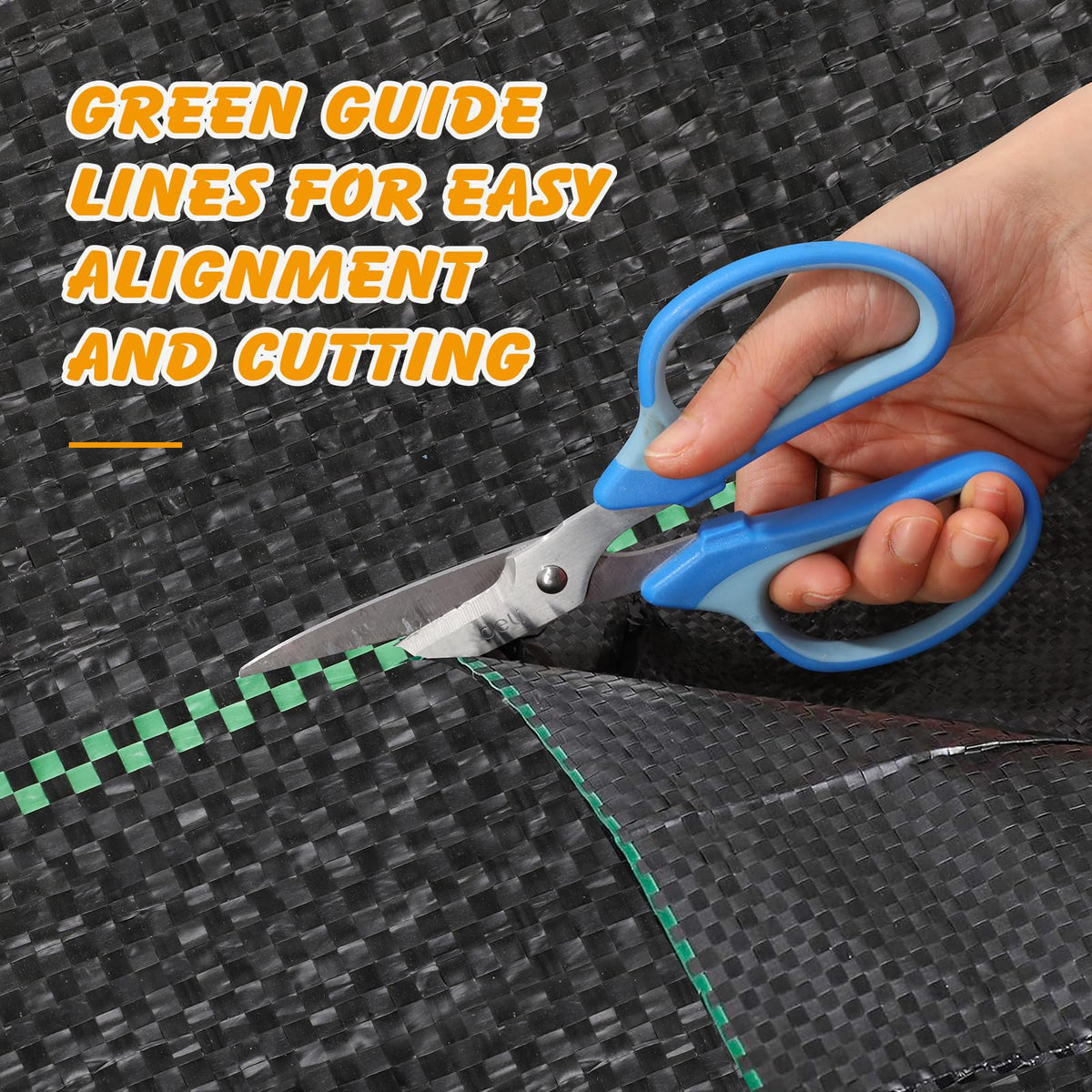 Ondware fabric showing pre-printed guide lines to simplify installation.