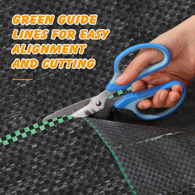 Ondware fabric showing pre-printed guide lines to simplify installation.