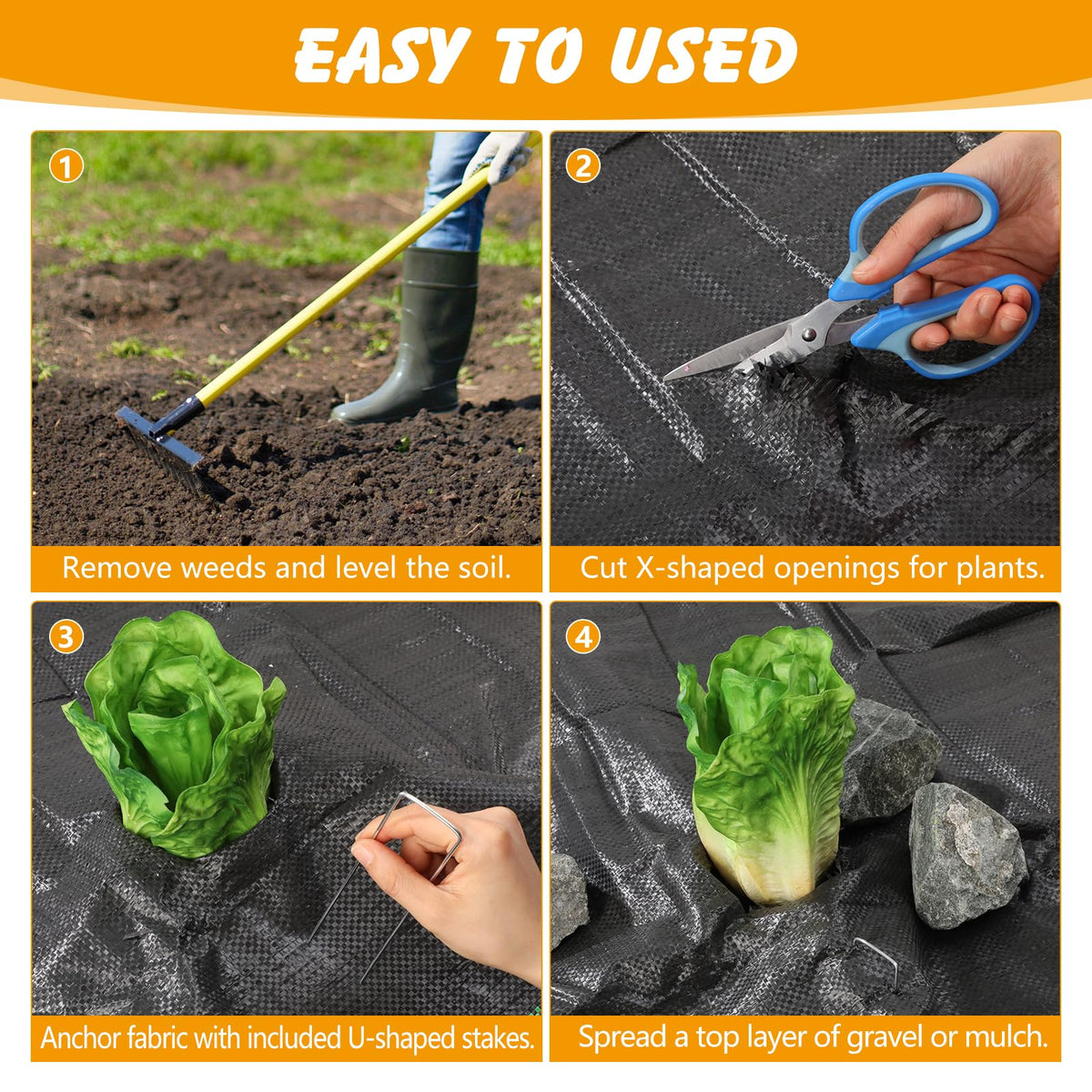 Ondware permeable design weed barrier lets air and water through.