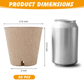 Ondware seedling pots with drainage holes prevent overwatering.