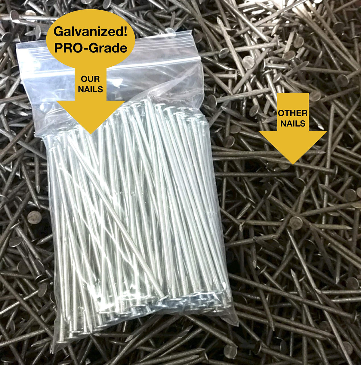 One Stop Outdoor 5-lb galvanized spikes resist rust for outdoor turf