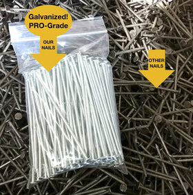 One Stop Outdoor 5-lb galvanized spikes resist rust for outdoor turf