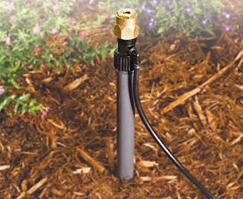 One Stop Outdoor drip riser adapter inlet/outlet showing one half inch FPT and MPT connections