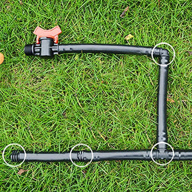 One Stop Outdoor UV-resistant plastic fittings resist sun exposure for long-lasting use.