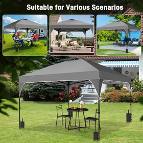 Oneofics 64-square-foot shade covering outdoor space