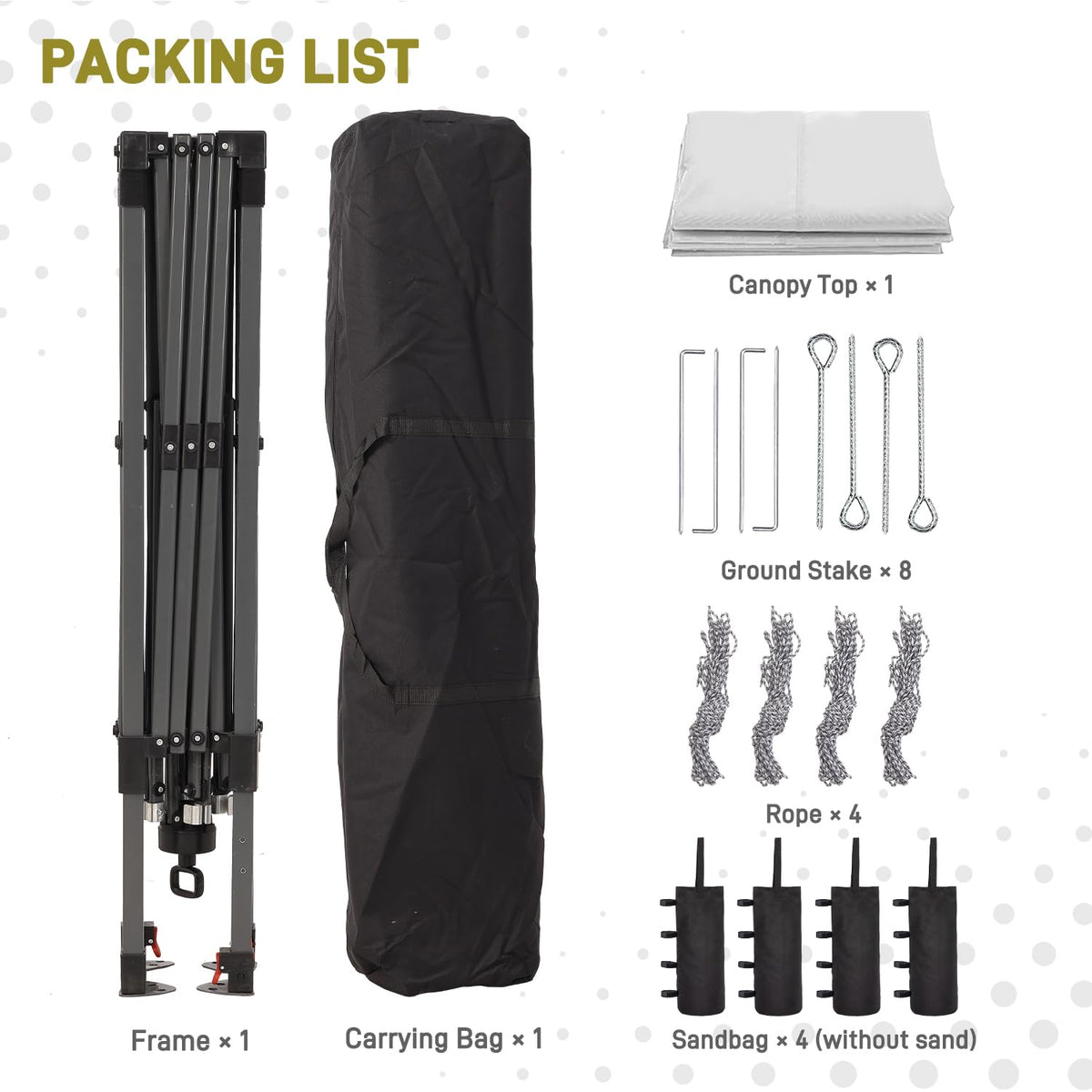 Oneofics 8x8 ft canopy vented fabric improves airflow and comfort outdoors