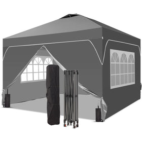 Oneofics 8x8ft pop-up canopy top view shows shade coverage and setup in minutes