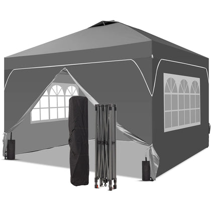 Oneofics 8x8ft pop-up canopy top view shows shade coverage and setup in minutes