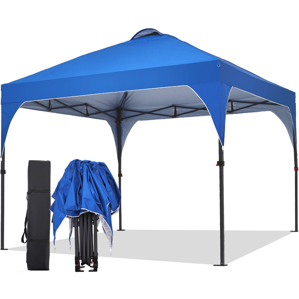 Oneofics Pop Up Canopy assembly ready image shows quick outdoor shade.