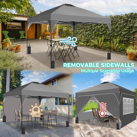 Oneofics removable sidewalls offer flexible shelter configurations