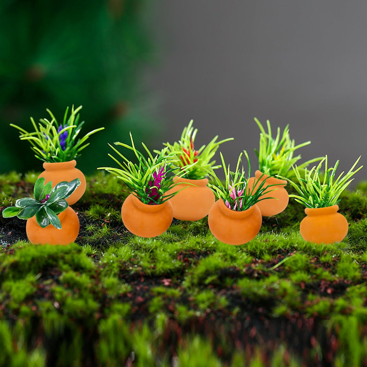 ONEST dollhouse decor pots perfect for sand tables, micro landscapes, and displays.