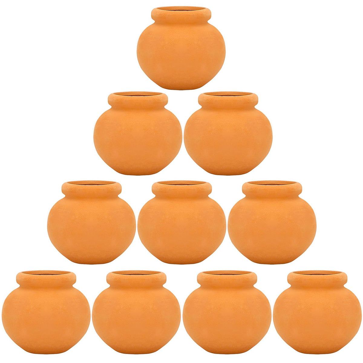 ONEST miniature clay pots collection for compact DIY displays and dollhouse décor.