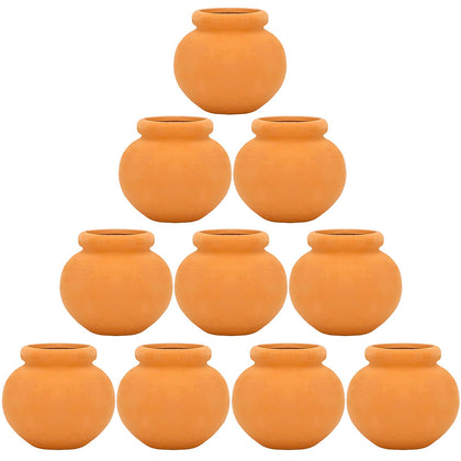 ONEST miniature clay pots collection for compact DIY displays and dollhouse décor.