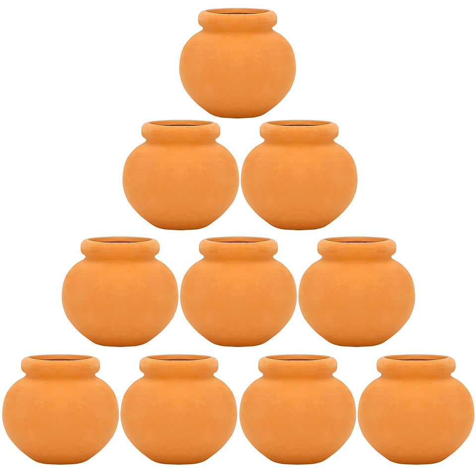 ONEST miniature clay pots collection for compact DIY displays and dollhouse décor.