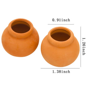ONEST red terracotta mini pots ideal for tiny plant arrangements and mini gardens.