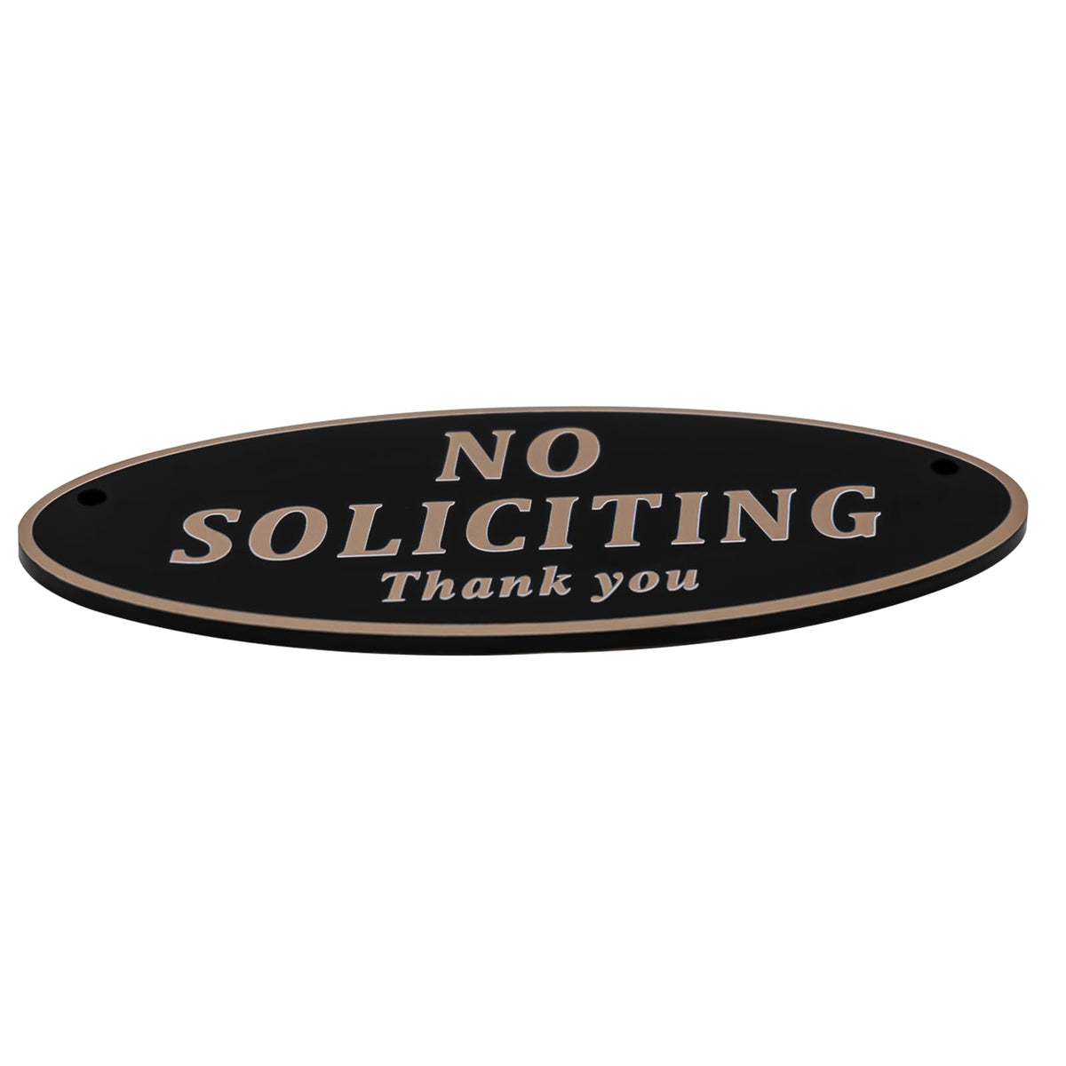 ONEWOK No Soliciting Sign with adhesive back for quick installation