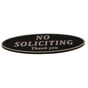 ONEWOK No Soliciting Sign with adhesive back for quick installation
