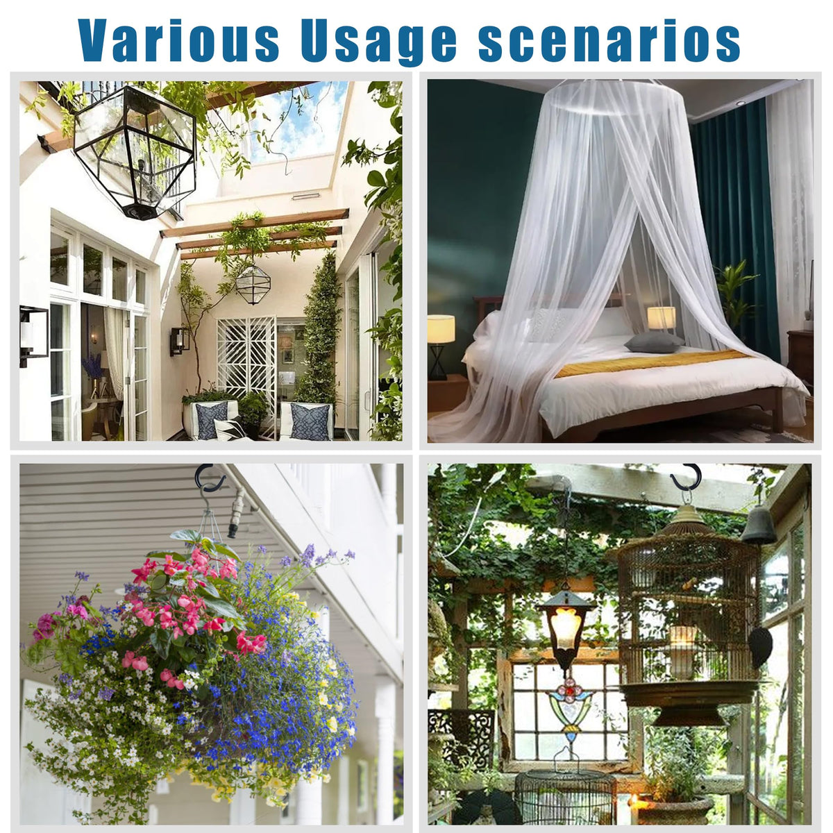 ONIKK outdoor decorative-use ceiling hook for patios and balconies