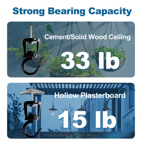 ONIKK zinc alloy ceiling hook shows durable construction for long life