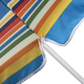 ONIVA beach umbrella pointed end eases sand penetration and setup
