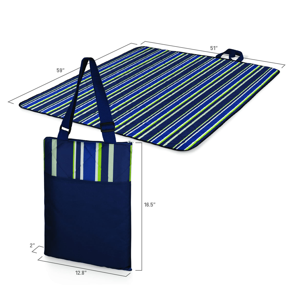 ONIVA Vista blanket machine washable for simple outdoor cleanup.