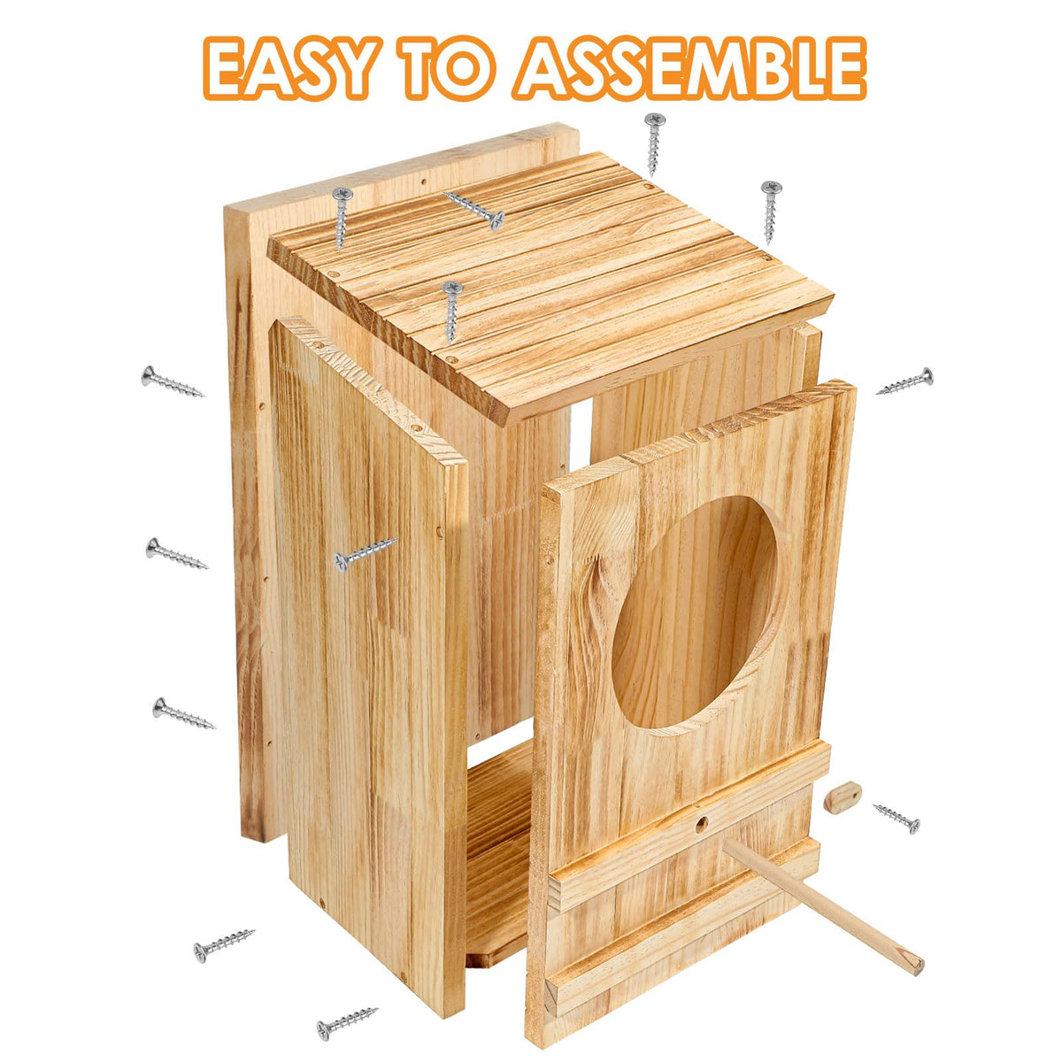 ONKO Owl House ventilation and drainage ensure fresh air and moisture control.