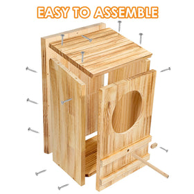 ONKO Owl House ventilation and drainage ensure fresh air and moisture control.