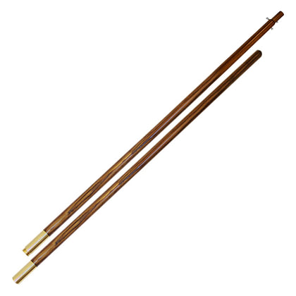 Online Stores oak flagpole 8ft assembly; easy setup and secure two-piece joint.