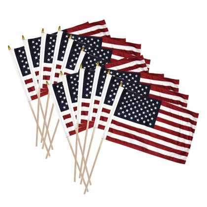 Online Stores Super Tough American Flag in-ground stick for respectful memorial displays.