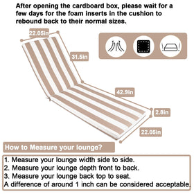 Only Choice cushion with strap fastening keeps pads securely on chairs