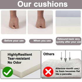 Only Choice foam filling provides ergonomic support for comfortable seating