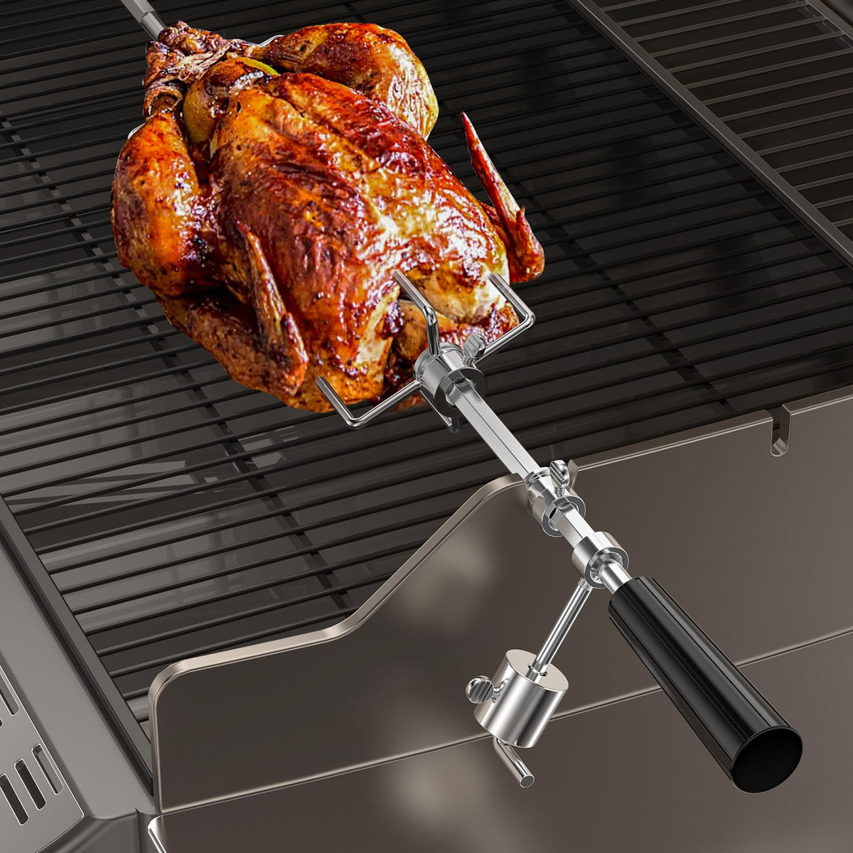 Onlyfire 6006 fits 3/8 and 5/16 square spits for versatile setups