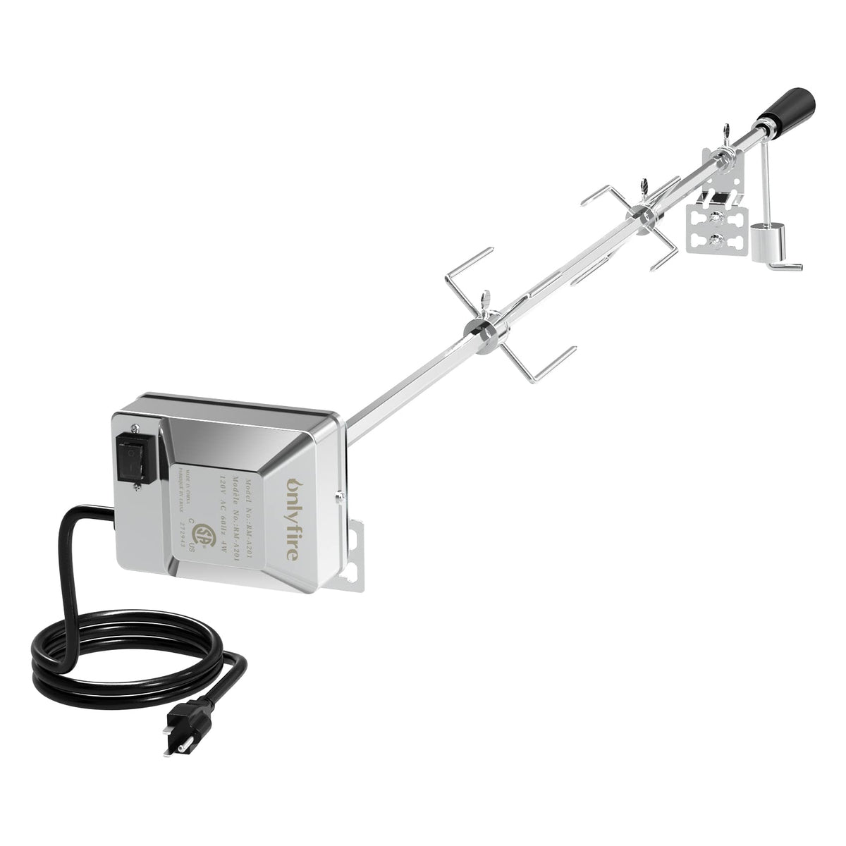 Onlyfire 6022 rotisserie motor with waterproof switch for durable roasting