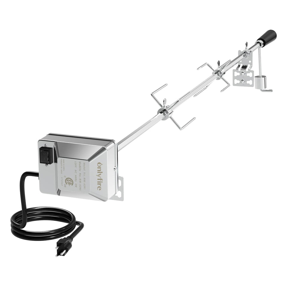Onlyfire 6022 rotisserie motor with waterproof switch for durable roasting