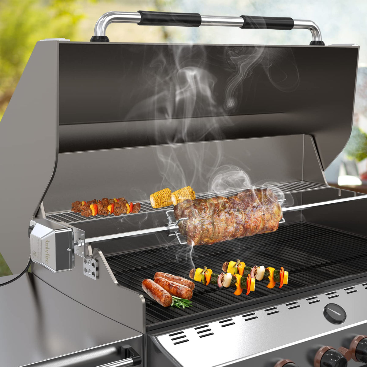 Onlyfire 6022 universal bracket set fits multiple grill brands