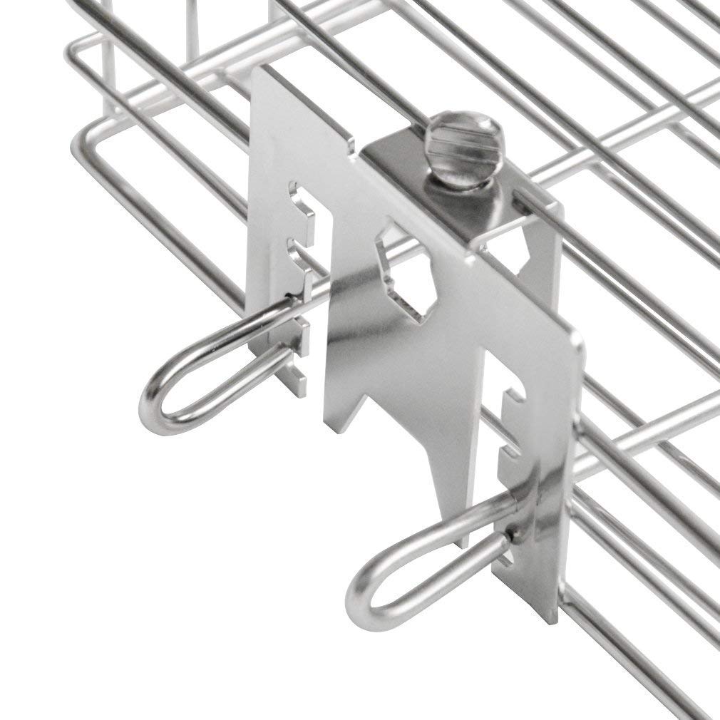 Onlyfire 6042 rotisserie basket compatibility fits 1/2-inch hex and 3/8-inch rods.