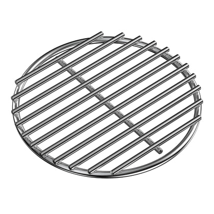 Onlyfire 9-inch stainless steel fire grate top view emphasizes even heat and airflow