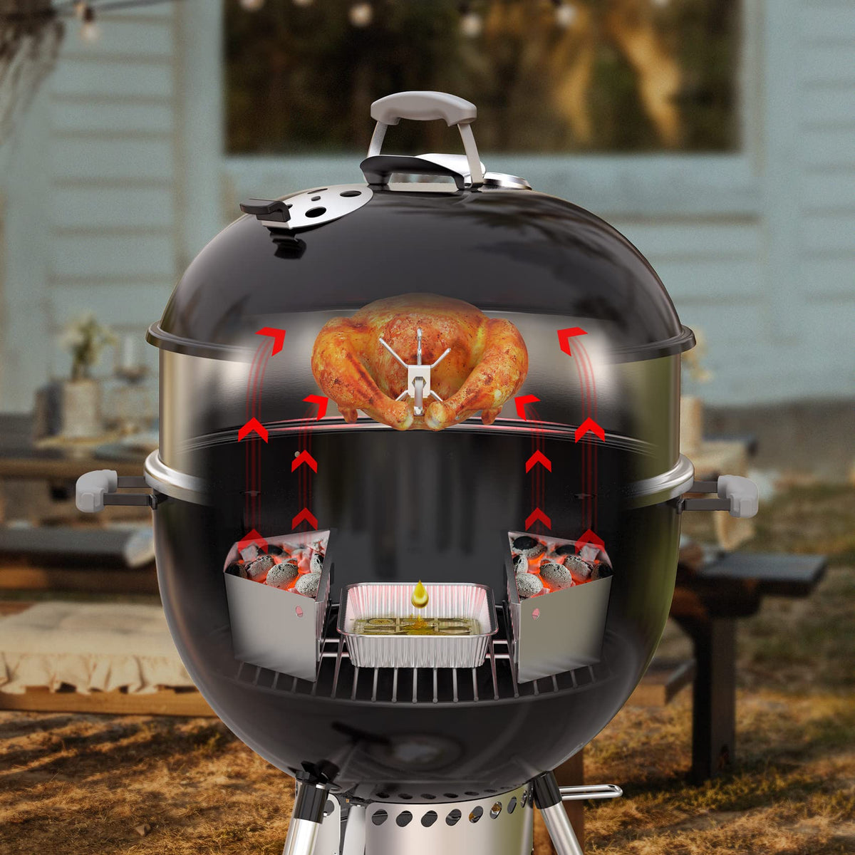 Onlyfire disposable aluminum drip pans keep the grill clean